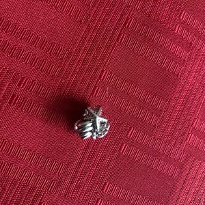 .925 sterling silver rhodium plated charm